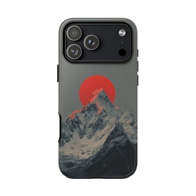Gray Mountain Rising Sun Phone Cover Case for iPhone | Galaxy | Pixel