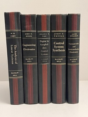 Lot 5 McGraw-Hill Electrical and Electronic Engineering Series Vintage Textbooks