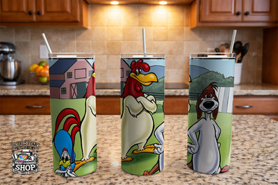 90s Cartoon Tumbler 20oz | Retro Splash Art Stainless Steel Cup custom design