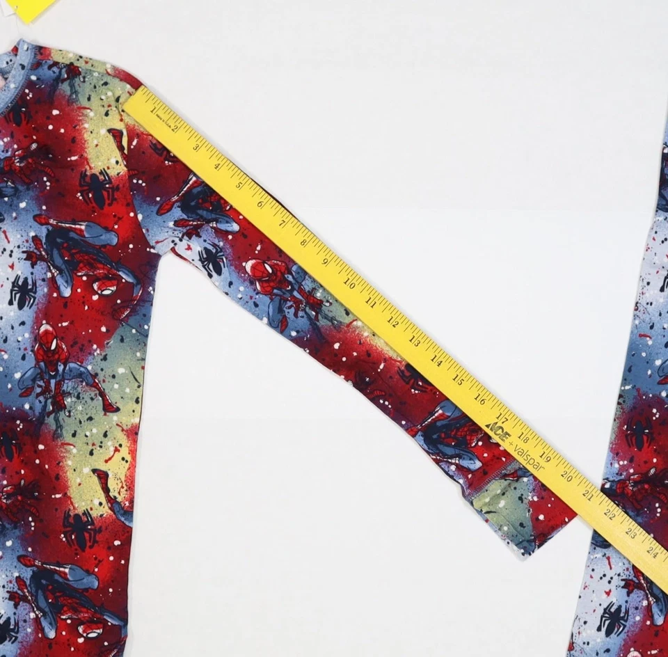 Conjunto de Pijama Gap Marvel Spiderman Niños Talla 14 Manga Larga Camisa Pantalones Azul Rojo Foto 4 de 4