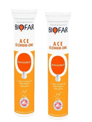 Biofar Vitamine A C E mit Zink & Selen 2 x 20 Brausetabs Antioxidans
