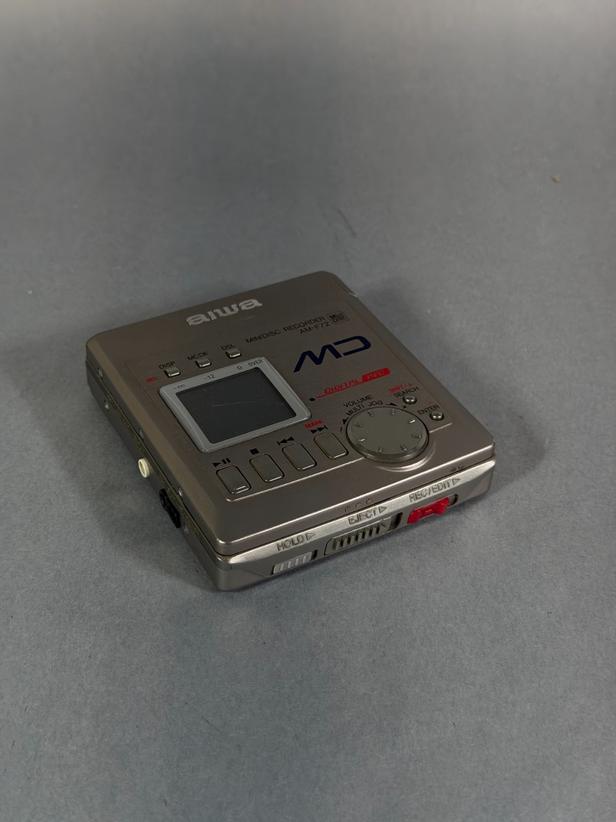 RARE Aiwa AM-F72 MiniDisc Player Silver Rare Portable MD - Needs Battery