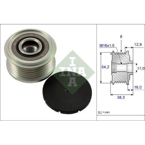 Generatorfreilauf Schaeffler INA 535 0062 10 FüR CitroëN Peugeot-image