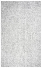 10x10 Rizzy Rugs Gray Solid Distressed Area Rug Round BR351A - Aprx 10' x 10'