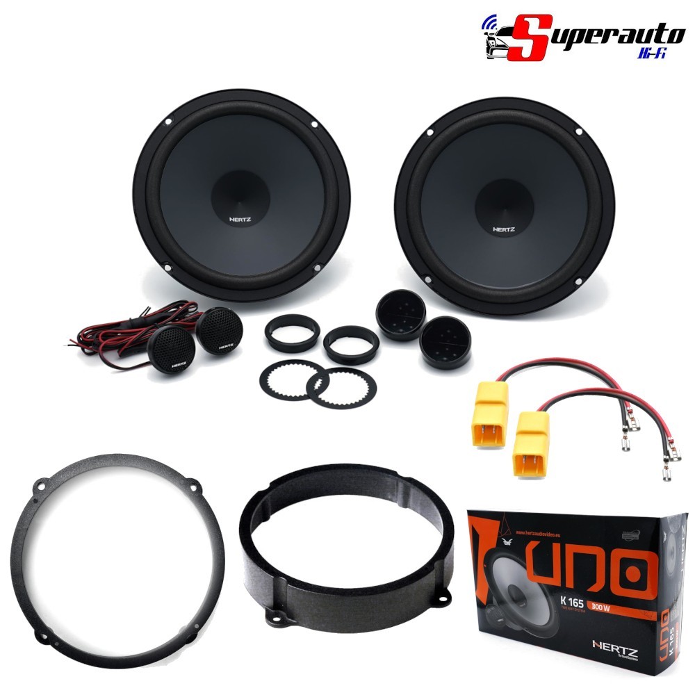 Kit 4 Casse Altoparlanti per Alfa Romeo Brera Anteriori HERTZ K 165 K165 75W RMS
