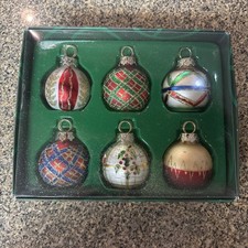 Department 56 Mercury Glass Christmas Ornament Place Card Holders Set Of 6