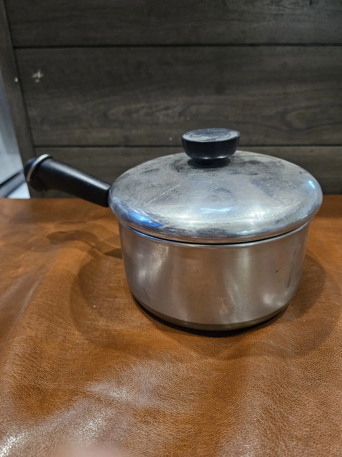 Revere Ware 1 1/2 Quart Copper Clad Bottom Sauce Pan w/Lid 1891 Clinton ILL