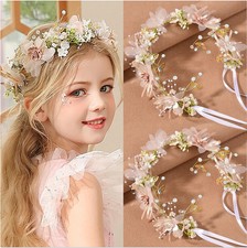 Floral Pearl Girls Women Bridal Wedding Party Bohemian Fashion Flower Headband