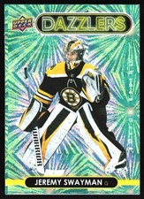 2021-22 Upper Deck Dazzlers Green Series 1 Jeremy Swayman Boston Bruins #DZ-4