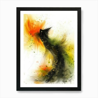 Katze Katze 7 Kunstdruck gerahmt Wandbild Poster Leinwanddruck Bild