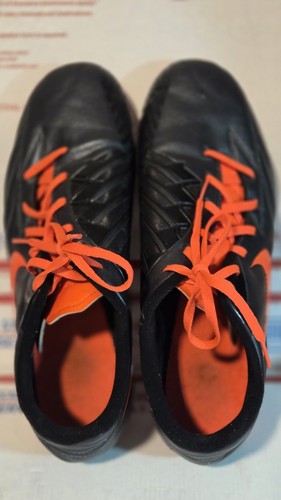 Nike T90 Exacto IV FG Soccer Cleats Size 11.5 472541-088 Rare Football Shoes Blk - Picture 7 of 11