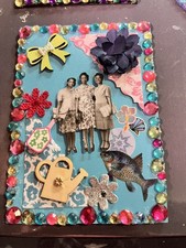 Junk Journal /scrapbook 5 Vintage Junk Journal Ephemera. 5 Cards W/ Envelopes.