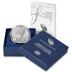 2019-W $1 1-oz Burnished American Silver Eagle w/ Box, OGP &COA