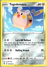 Togedemaru Uncommon SWSH08: Fusion Strike 187/264 NM