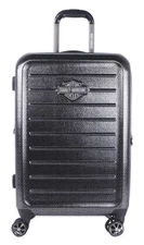 Harley-Davidson 26 in. Cruiser Hard Sided Expandable Wheeling Luggage, Charcoal