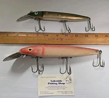 LOT OF 2 VINTAGE SUICK CISCO KID MUSKIE FISHING LURES