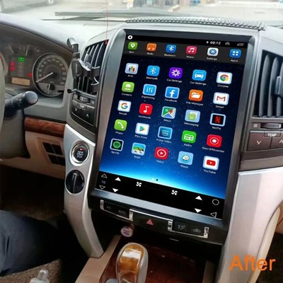 15.1'' Vertical Android Radio for Toyota Land Cruiser LC200 08-15 CarPlay 2+32G