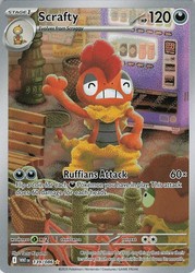 Scrafty 139/086 SV: White Flare Illustration Rare