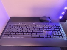 Wireless Keyboard Mouse Set, USB Dongle Connection No Bluetooth Required 