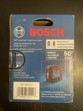 BOSCH GLL50-20 SELF-LEVELING CROSS-LINE LASER 50' RANGE ~ BRAND NEW SEALED