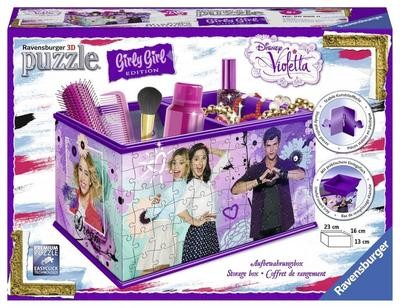 Ravensburger 3D-Puzzle 12091 - Girly Girl Edition Aufbewahrungsbox, violett