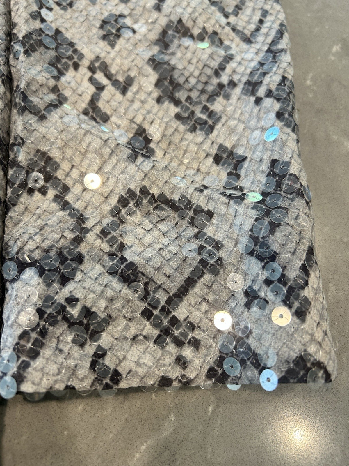 ESCADA Evening Jacket Womens 42 Python Print Sequ… - image 2