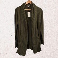 Forest Green Shawl Collar Cardigan Sweater