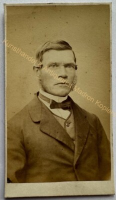 orig. CDV Foto Fotografie Bild alt Herr Mann Mode um 1860