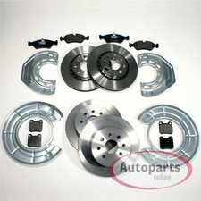 Für Opel Vectra B - Bremsscheiben 4 Loch Bremsbeläge Spritzbleche für vorne hint