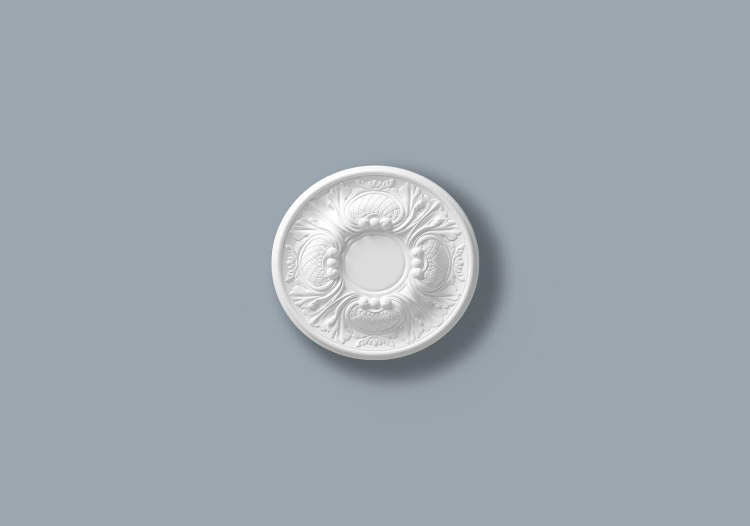 Ceiling Rose Carla 300mm Resin Strong Lightweight Not Polystyrene Easy Fix 30cm