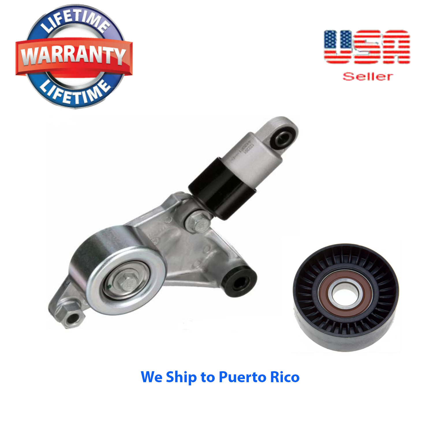 Scion tC xB Camry Highlander Rav4 Solara 2.4L Belt Tensioner with Bonus Pulley-image