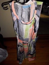 Women's Simply Vera Vera Wang Multi Colored Wrap Like Dress Size S NWT