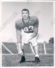 1954 Maryland Terrapins Football Player End Russell Dennis Press Photo
