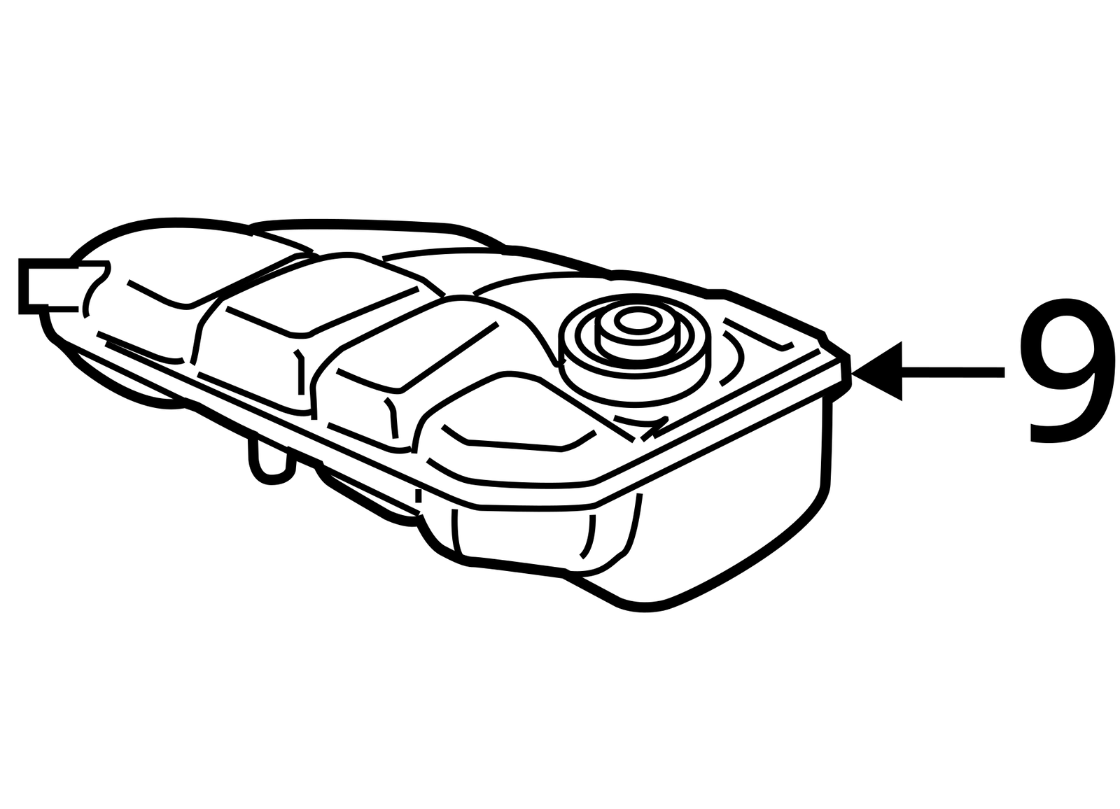 2015 Ford Escape Coolant Overflow Bottle OEM 62K Miles LKQ359501316