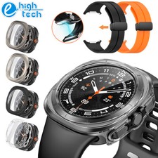 For Samsung Galaxy Watch Ultra 47mm 2024 2025 PC Case Screen Cover Silicone Band