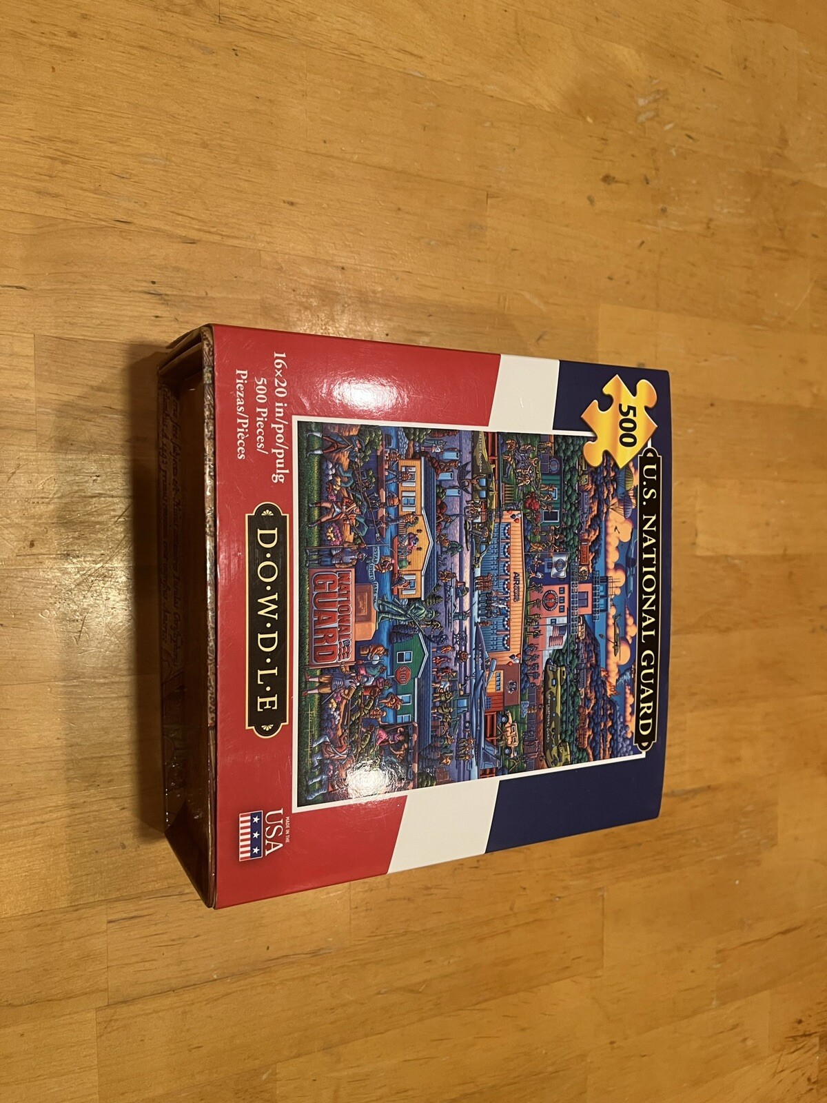 Dowdle Jigsaw Puzzle - US National Guard Edition, 500 Pieces, Folk Art Style