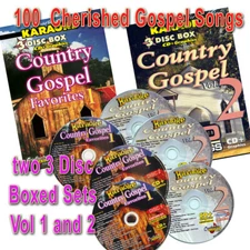 COUNTRY GOSPEL V0L-1+2 Chartbuster 5102,5103 Karaoke CDG NEW IN BOX w/ song list