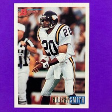 Robert Smith 1993 Bowman Rookie Card #378 NFL Minnesota Vikings. rookie card picture