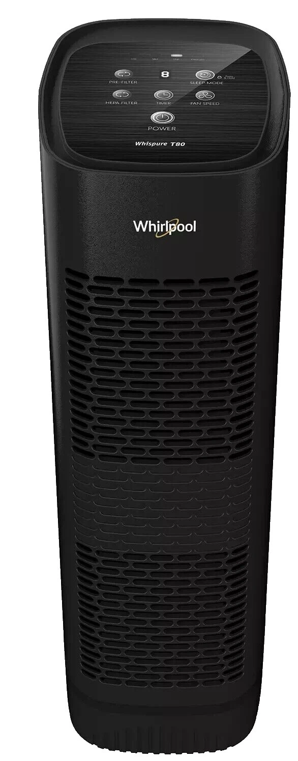 La calidad del aire interior negro Whirlpool y Ventiladores