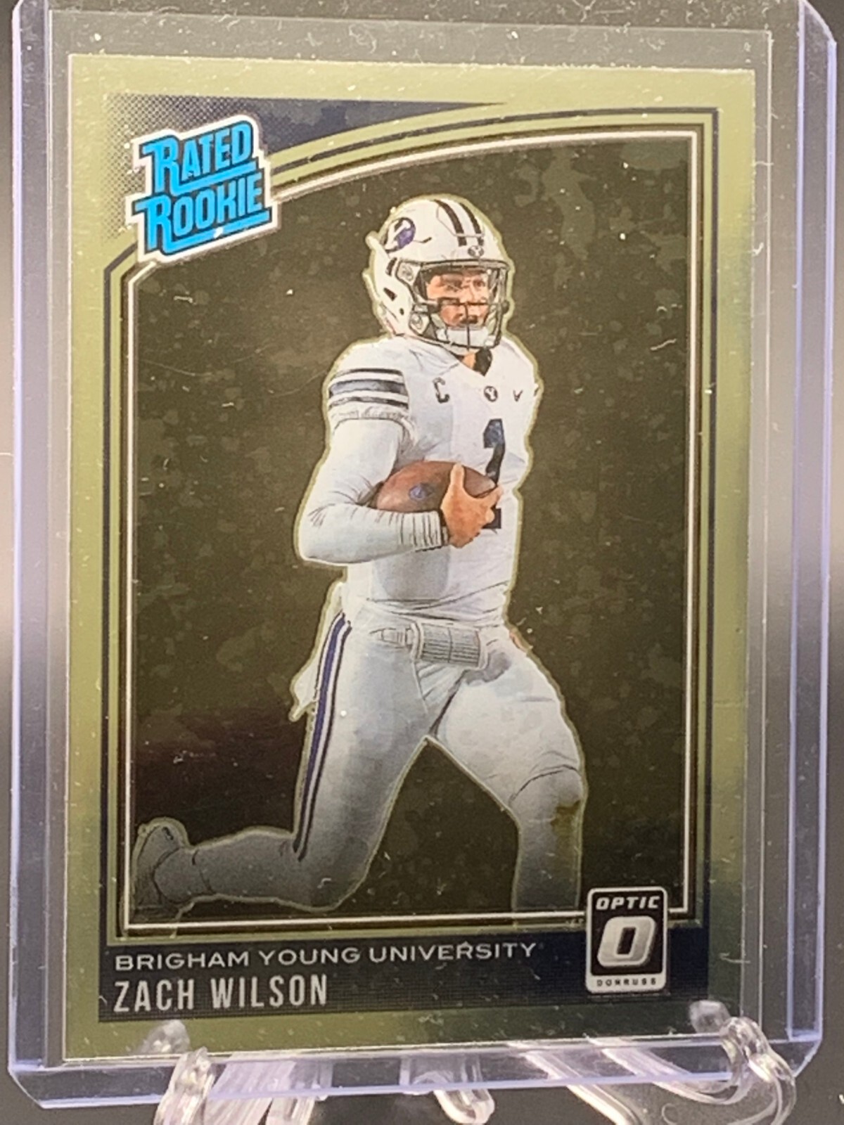 2021 Panini Chronicles Optic Draft Picks Zach Wilson Silver Rated Rookie #204