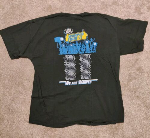Vans Warped Tour '11 Green Shirt 2011 Tee Men's XL - Picture 3 of 5