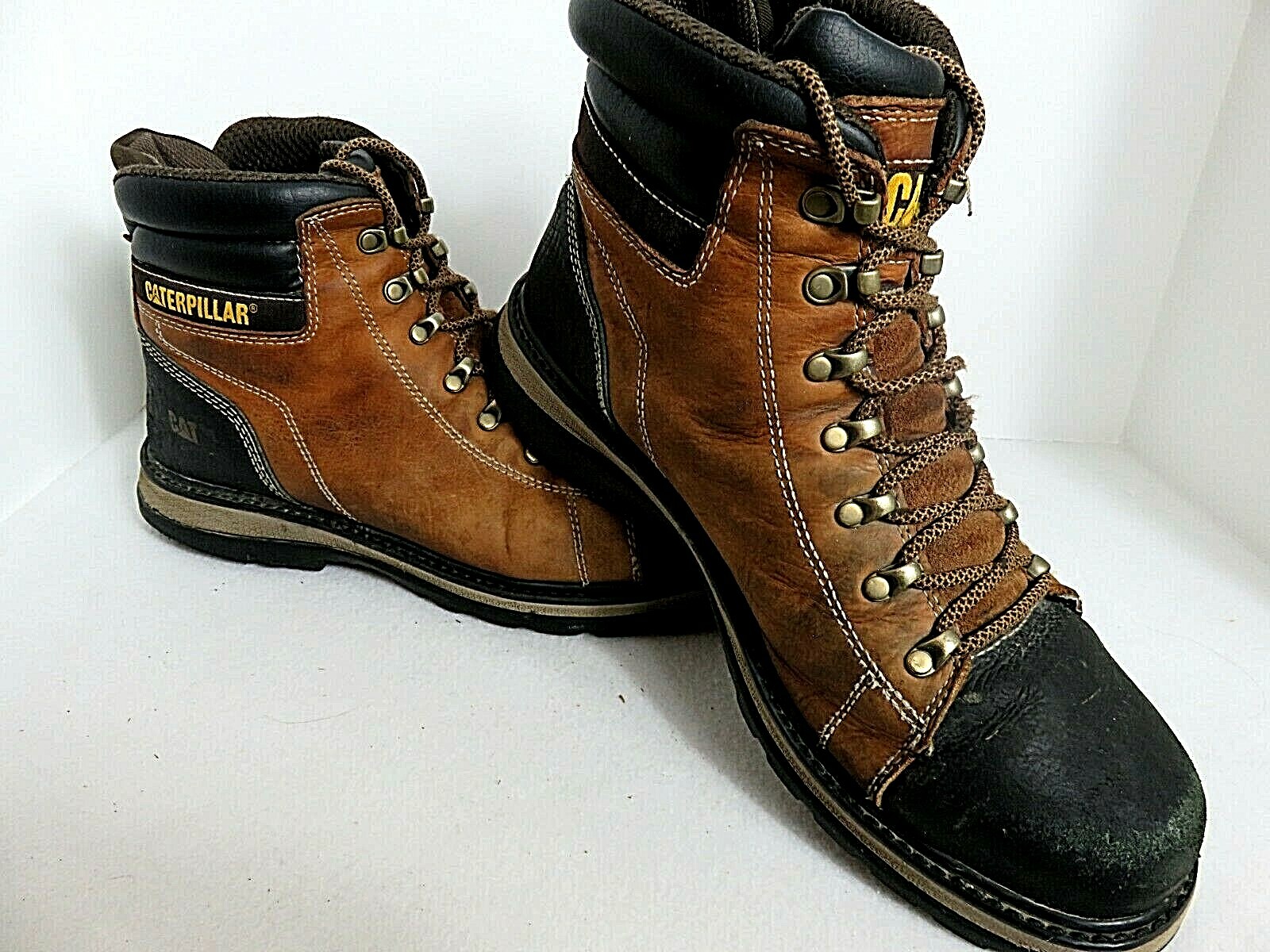 Caterpillar Foxfield Men's Steel Toe Trail Brown P91058 Slip Resistant