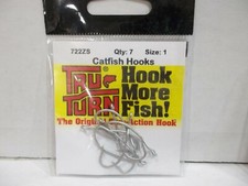 Tru Turn Catfish hooks 722ZS fishing hooks Made in USA choose your size! NIP