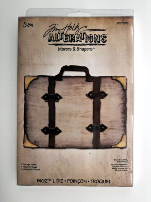 NEW Sizzix Bigz L Movers Shapers Vintage Valise Die Tim Holtz