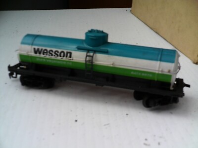 Vintage 1980s HO Scale Tyco Wesson Vegetable Oil GATX 9876 Tank Car 5 1 ...