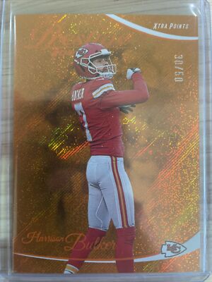 Harrison Butker 2022 Panini Prestige Xtra Points By Premium Orange /50 parallel