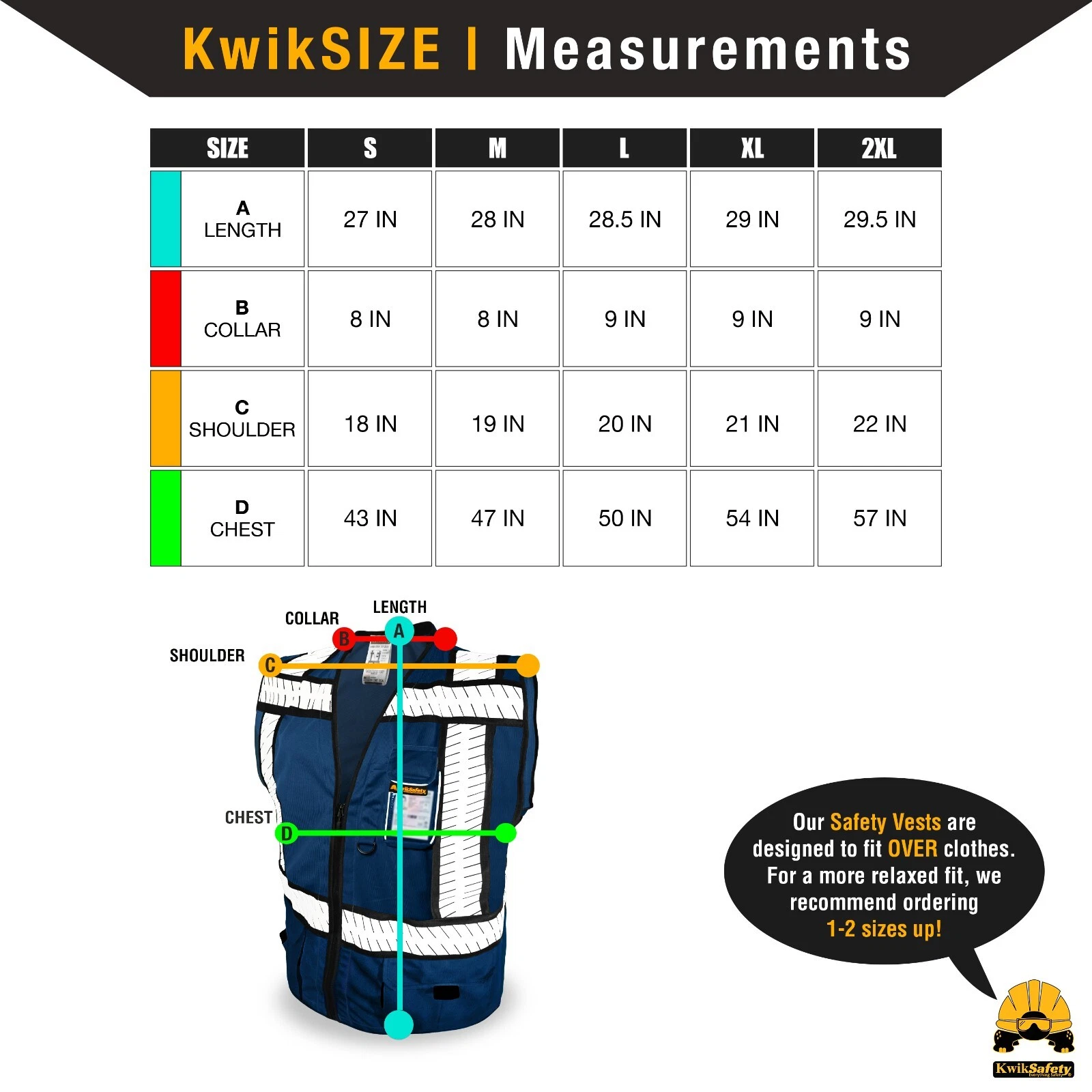 KwikSafety PURE BLUE SHERIFF ANSI Unrated PPE Surveyor Class 2 Safety Vest - product detail image 7