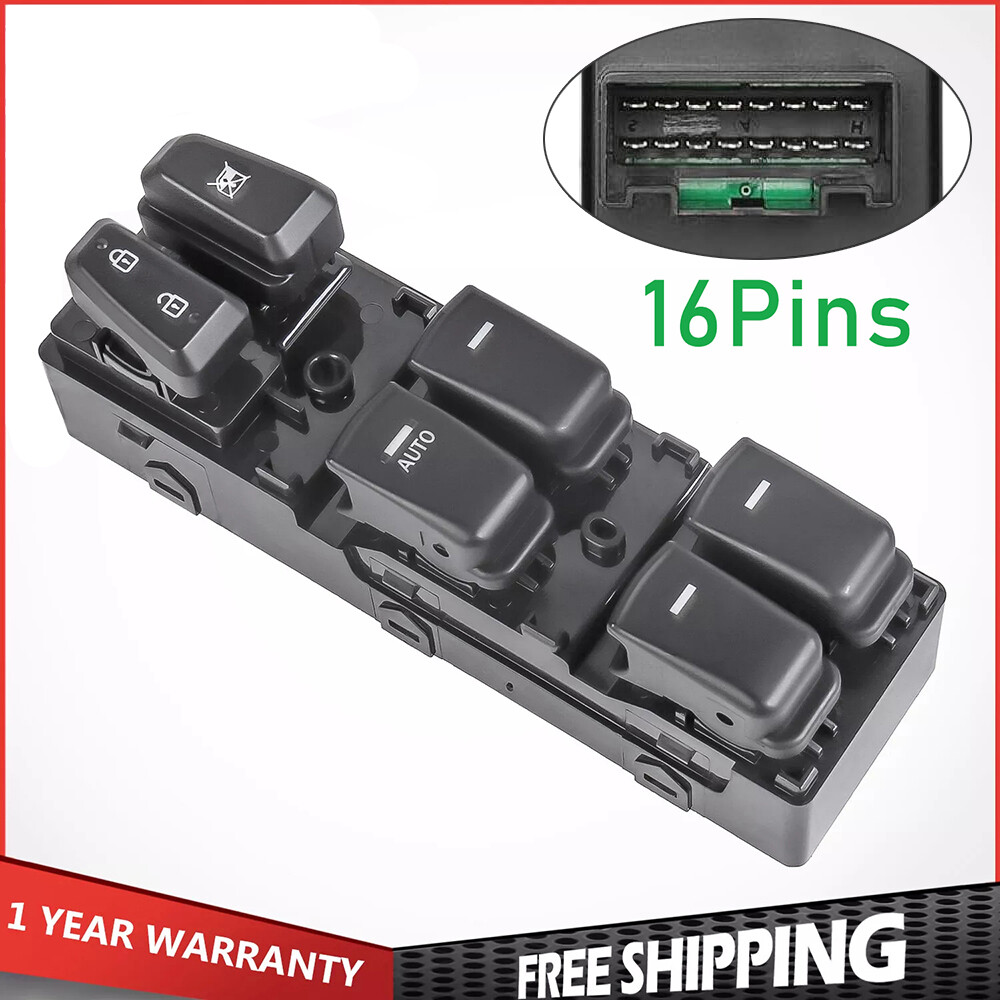 Master Power Window Switch for Hyundai Sonata 2011-2015 Front Driver 93570-3S000