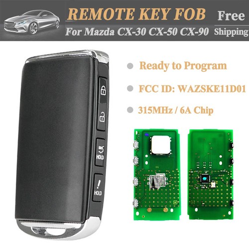 WAZSKE11D01 SMART KEY PROXIMITY REMOTE FOB FOR 2020-2024 MAZDA CX-30 CX ...