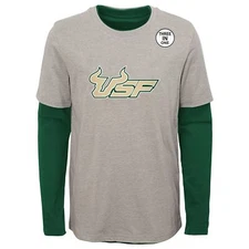 Outerstuff NCAA Youth South Florida Bulls Goal Line Stand 3 in 1 Combo Tee